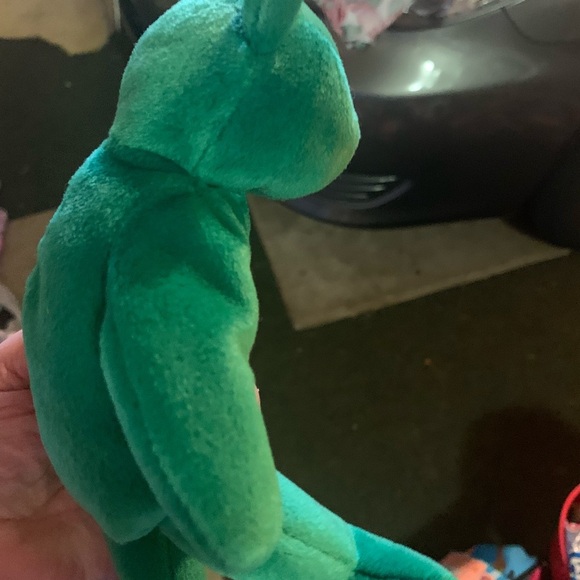 TY Green Shamrock Teddy Bear Plush Toy - Picture 6 of 9